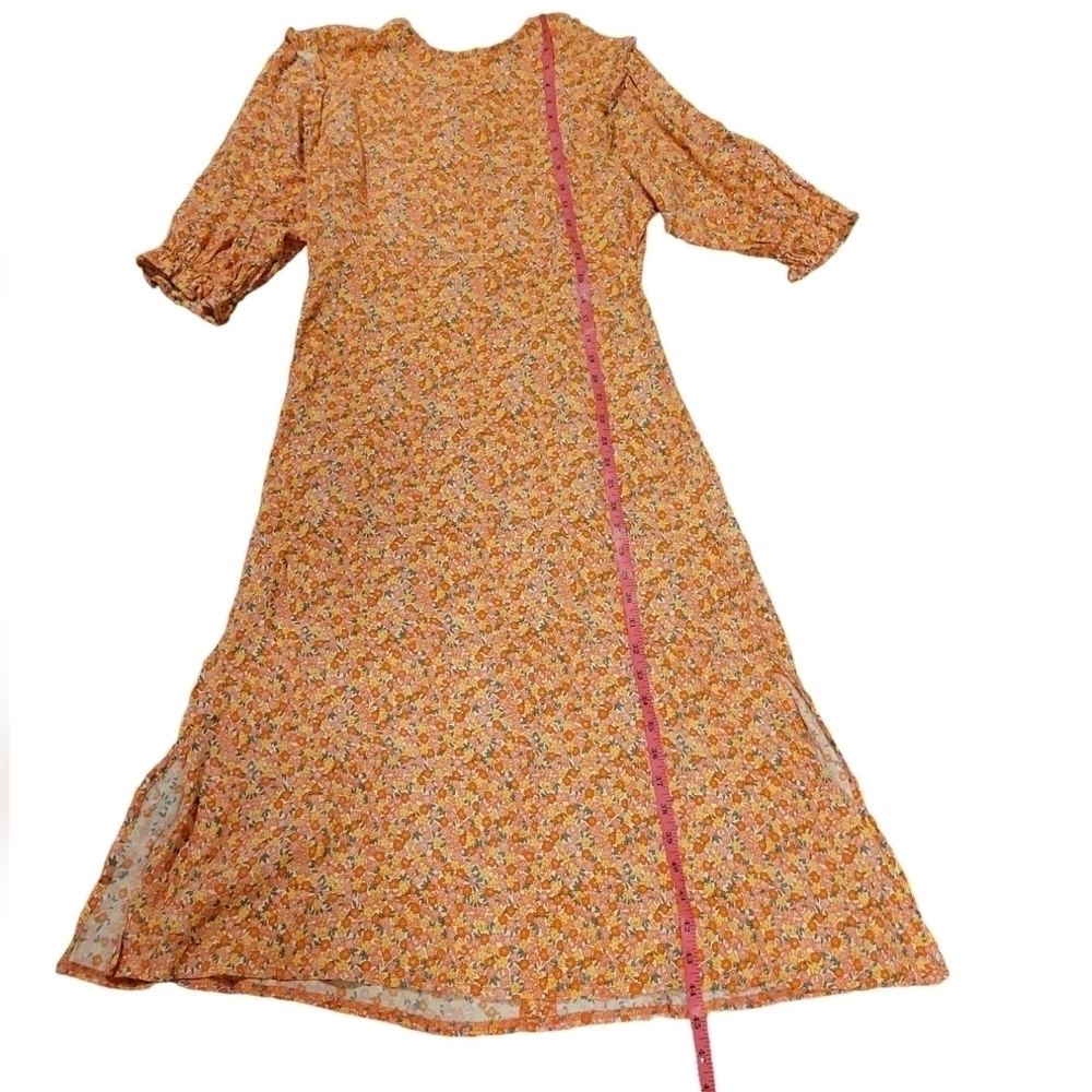 Faithful the Brand Jean Marie Midi Dress Ditsy Floral Women's Size 4 Cottagecore - Picture 3 of 12